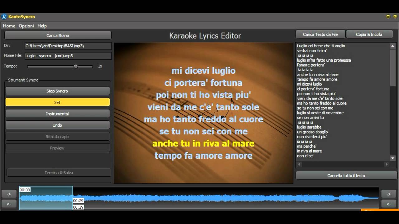 karaoke lyric program for mac